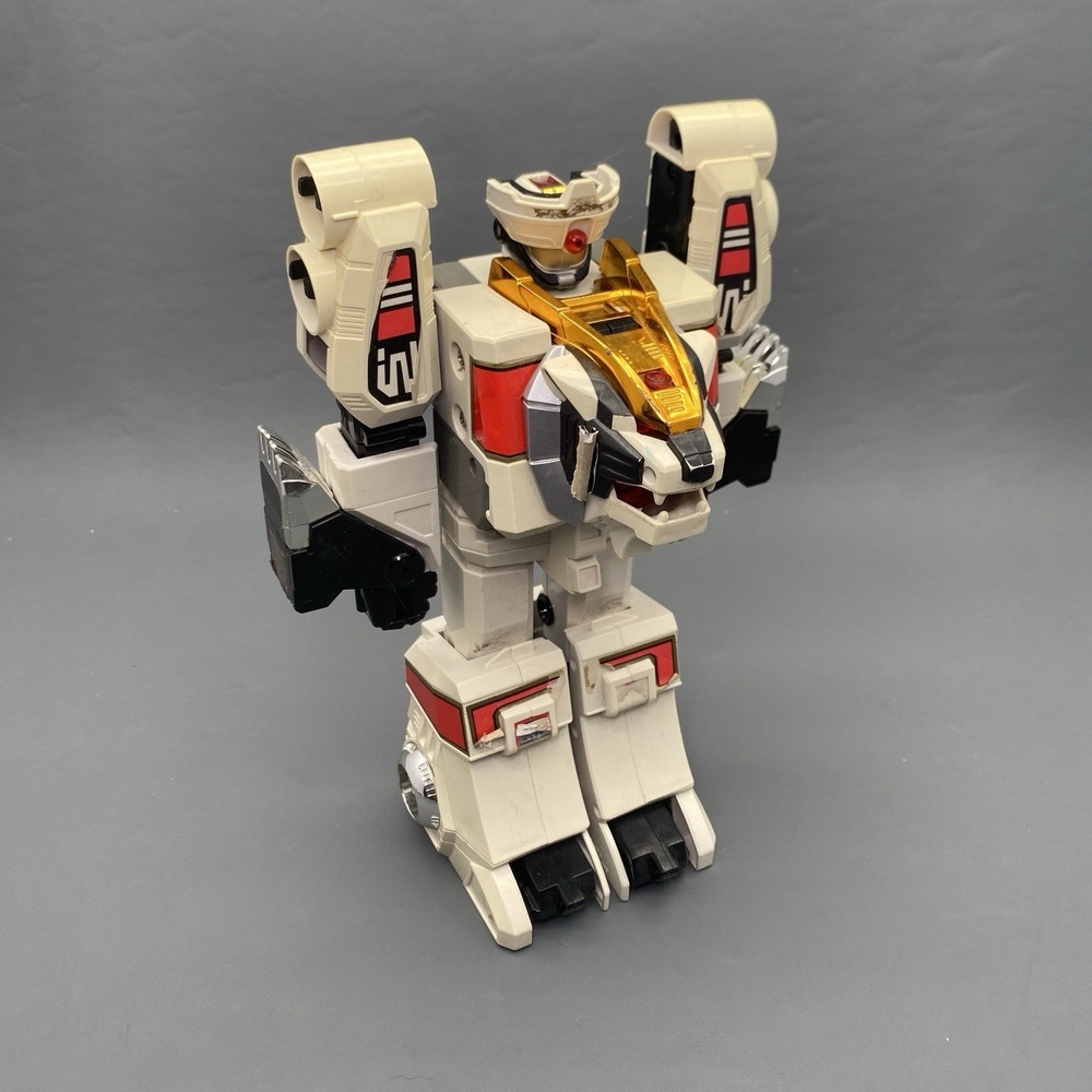 Deluxe White TigerZord Incomplete Thunder Megazord Figure Power Rangers 1994